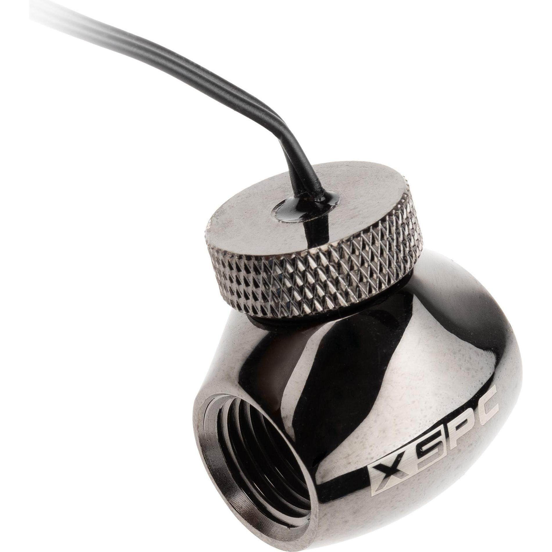 XSPC G1/4" Inline 10k Sensor - schwarzes Chrom, Wasserkühlung Überwachung, Schwarz