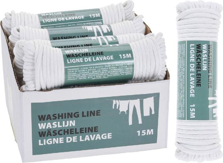 Image du produit Excellent Houseware Corde à linge polyester 15mtr blanc (15 m)