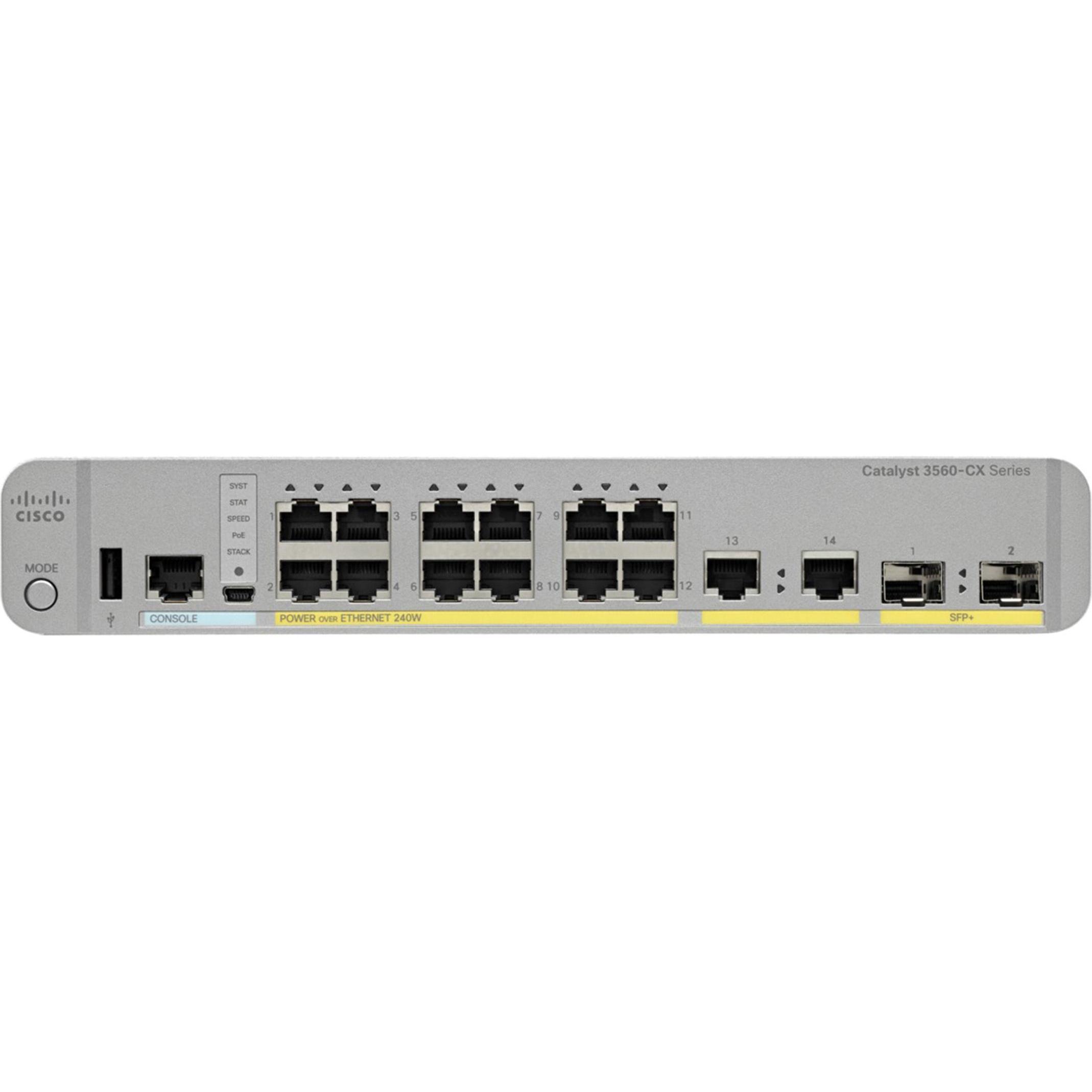 Thumbnail - Cisco Catalyst 3560-CX (8 Ports), Netzwerk Switch, Silber