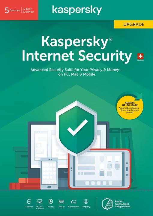 Produktbild Kaspersky Internet Security Update (5 User, 12 Monate)