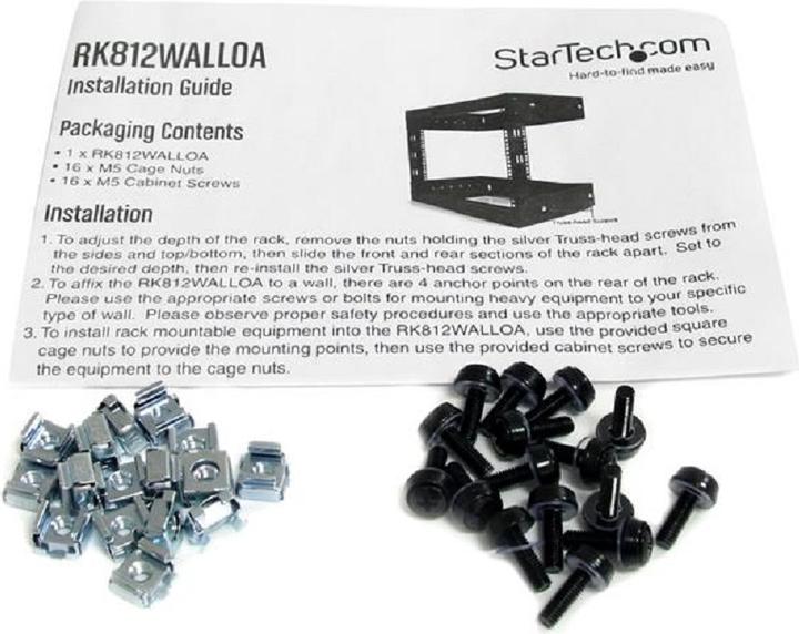 Productafbeelding StarTech Open frame apparatuurrek (8 HE, 19 inch rek)