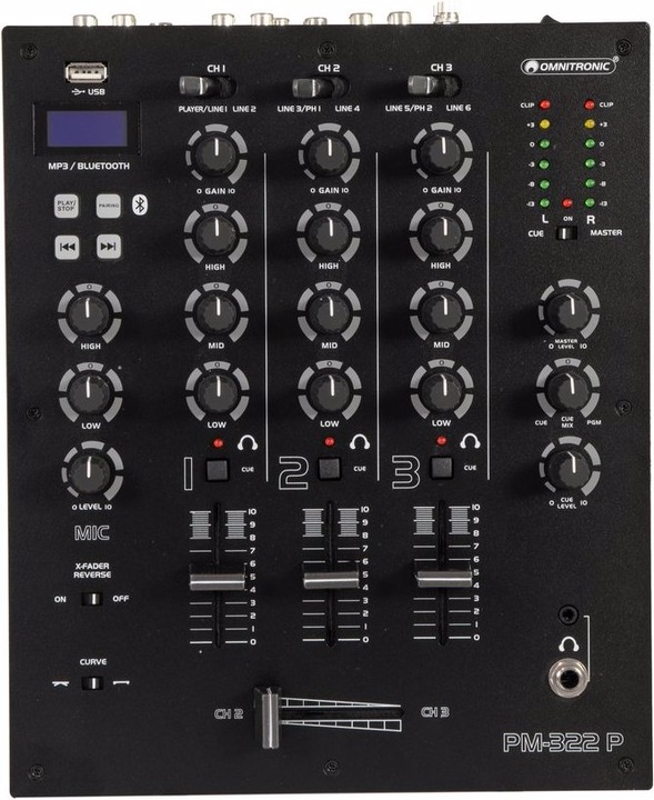 Image du produit Omnitronic PM-322P (Contrôleur DJ)