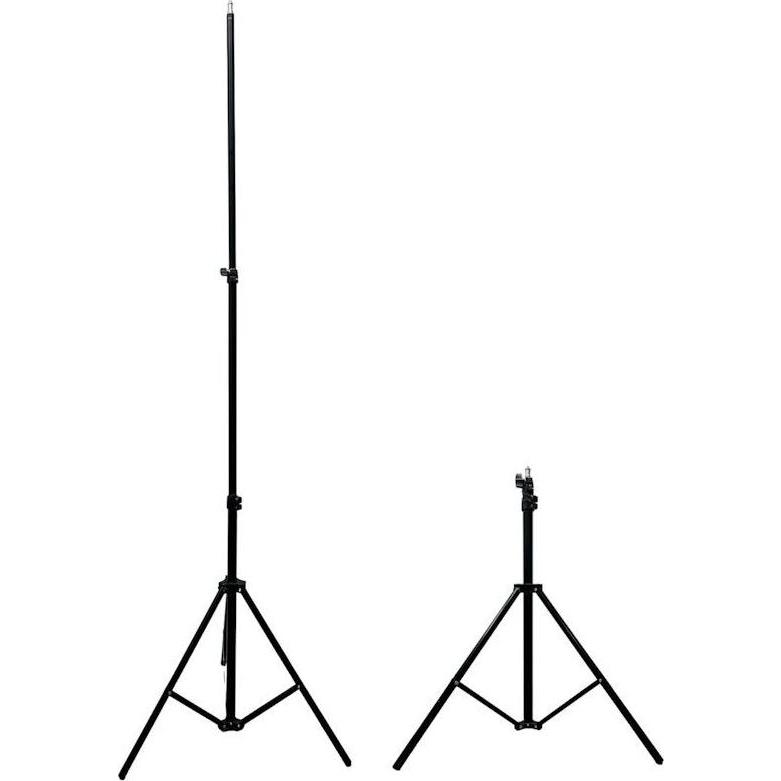 iLike Elight 16M Premium Stable Metal Tripod Stand 1.6m max 1/4 screw Led Ring / Camera fix, Treppiede, Nero