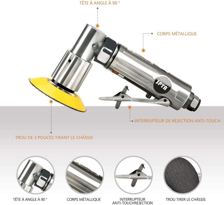 Actual product image Spta Angle grinder 80mm with grinding wheels (80 mm)