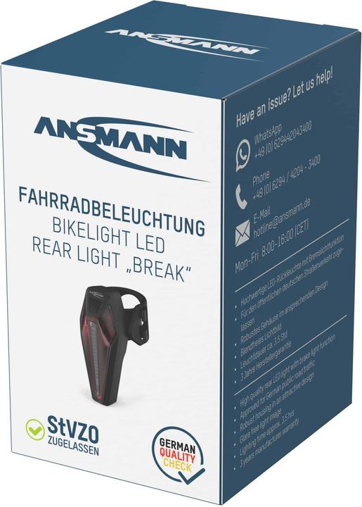 Productafbeelding Ansmann Bikelight LED-achterlicht break oplaadbaar