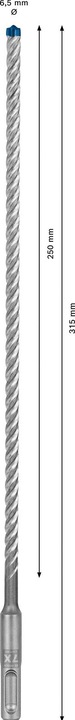 Actual product image Bosch Professional Zubehör EXPERT SDS plus-7X hammer drill, 6.5 x 250 x 315 mm (6.5 millimetres)
