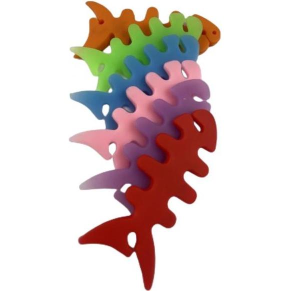 Thumbnail - Hurtel Fish-shaped headphone cable wrap - orange, Kopfhörerkabel, Orange