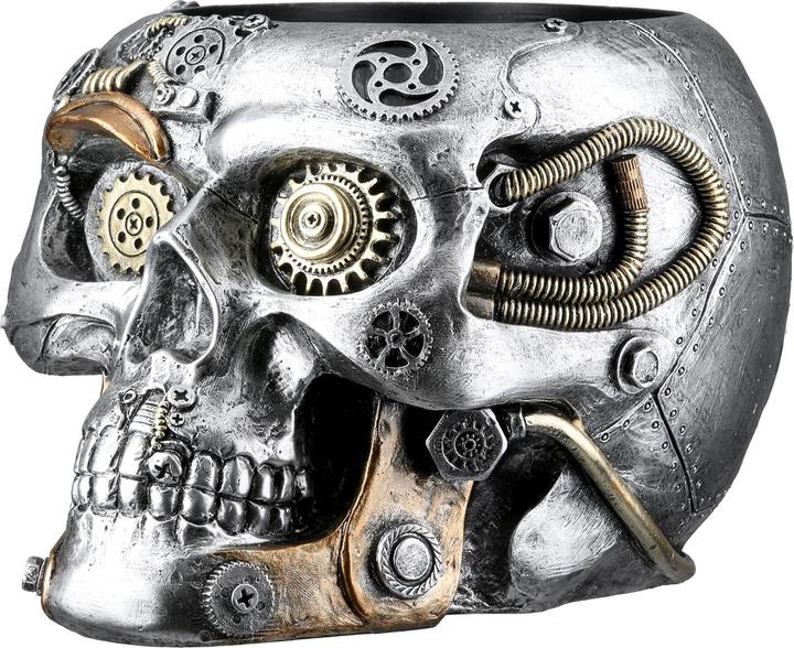 Gilde Übertopf Totenschädel Steampunk Skull planter (17.50 cm)