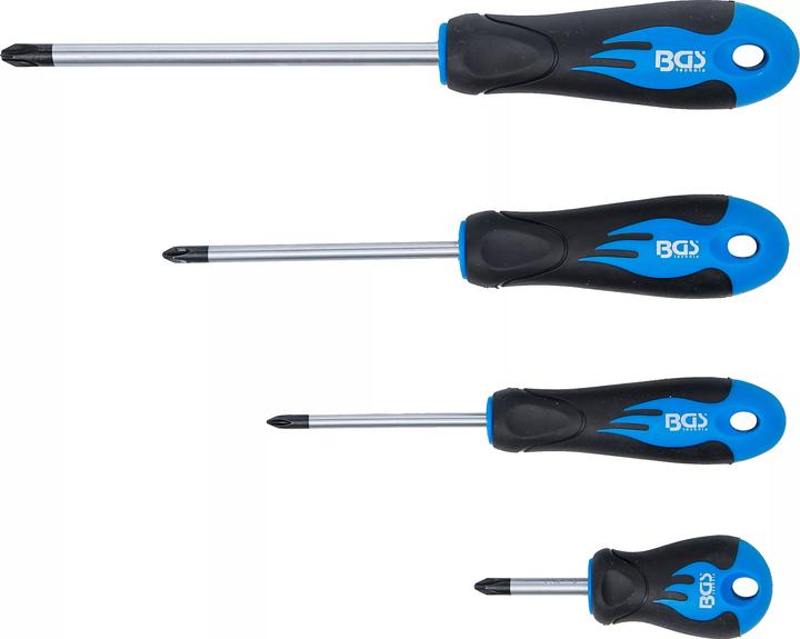 Productafbeelding BGS Schroevendraaierset JIS Standaard, 4 stuks (Phillipps kruissleuf (PH))