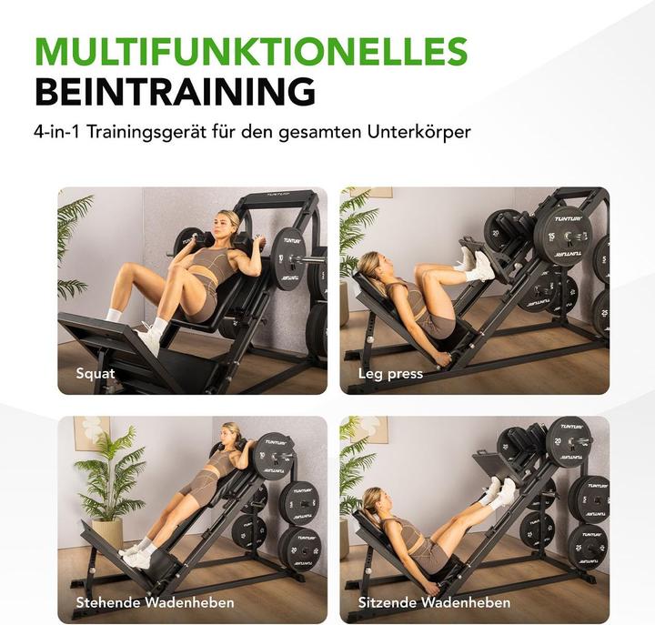 Produktbild Tunturi Beinpresse Hack Kniebeugen Station