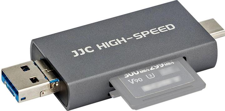Productafbeelding JJC CR UTC4AC USB 3.1 Kaartlezer Grijs (USB 3.1)