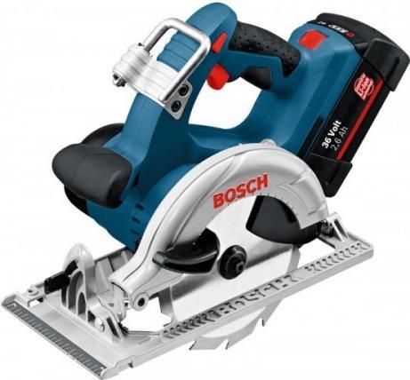 Actual product image Bosch Professional GKS 36 VLI Professional cordless circular saw with 2x2.6Ah batteries