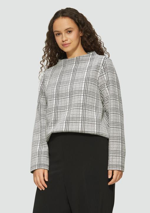 Actual product image s.Oliver Sweatshirt Gemustertes Sweatshirt mit Turtleneck (50)
