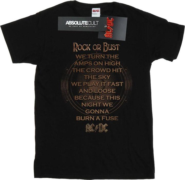 Immagine prodotto AC/DC Maglietta Boys Rock Or Bust Lyrics (152, 158)