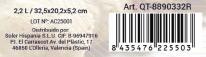 Actual product image Quttin glass font rect325x20cm 2,2lquttin