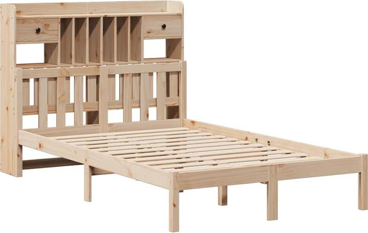 Produktbild vidaXL Bett mit Regal (135 x 190 cm)