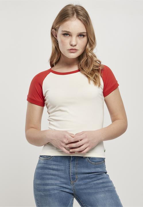 Produktbild Urban Classics Ladies Organic Stretch Short Retro Baseball Tee (4XL)