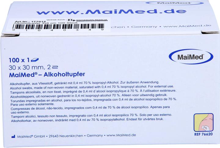 Image du produit MaiMed Tampons alcool blanc
