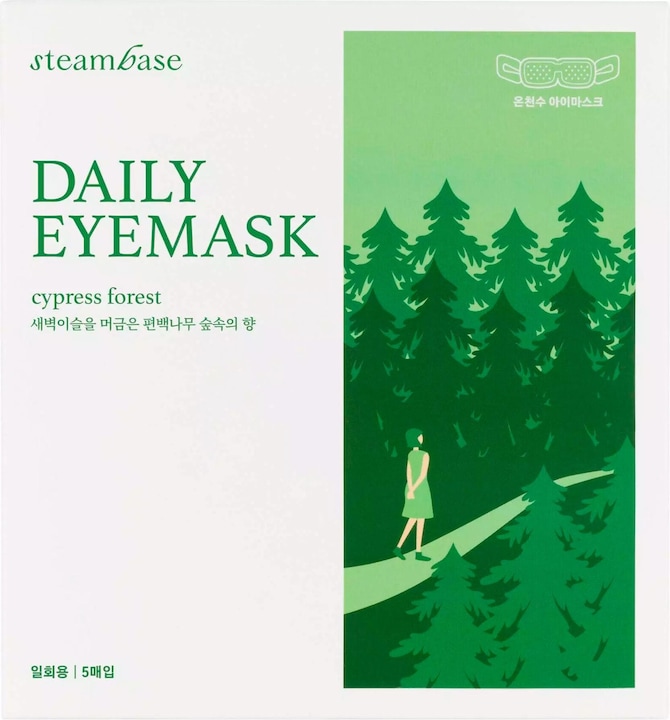 Actual product image Steambase Daily eyemask cypress forest