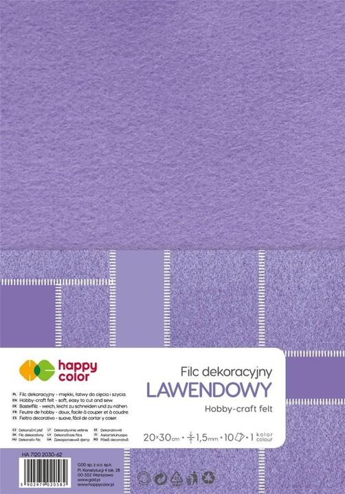 Happy Color Lavendel Dekofilz 10 Stück
