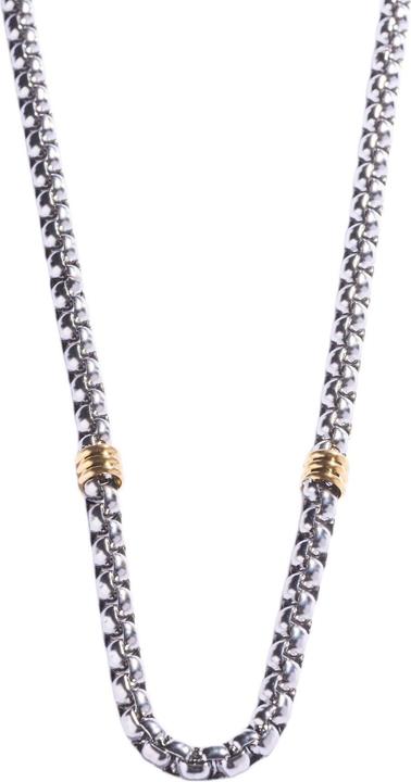 Marc Malone - Distinctive men Ìs bicolor steel chain MCGN5071SG (Stahl)
