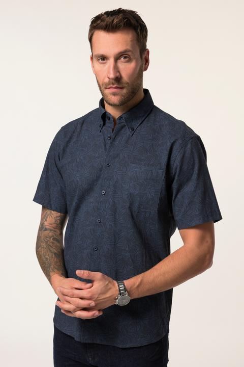 Produktbild JP1880 JP 1880 Hemd, Halbarm, Buttondown-Kragen, Alloverprint, Modern Fit (XXL)