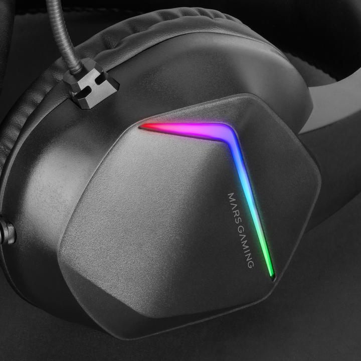 Image du produit Mars Gaming Casque Micro Gamer MH122 RGB (Noir) (Filaire)
