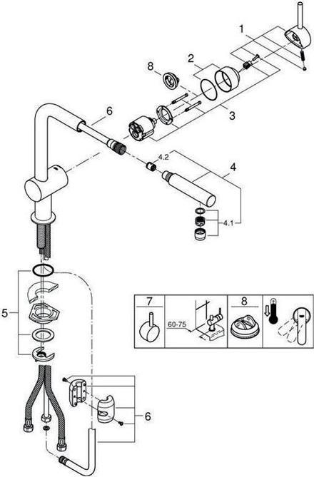 Actual product image Grohe Minta single-lever sink mixer