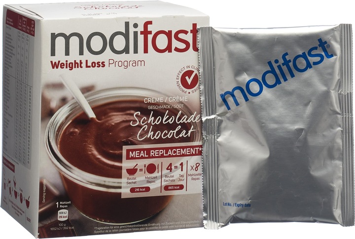 Produktbild Modifast Programm Crème Schokolade (8 Stück, Beutel, 55 g)