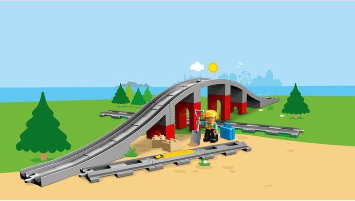 Actual product image LEGO Railway bridge and rails (10872)
