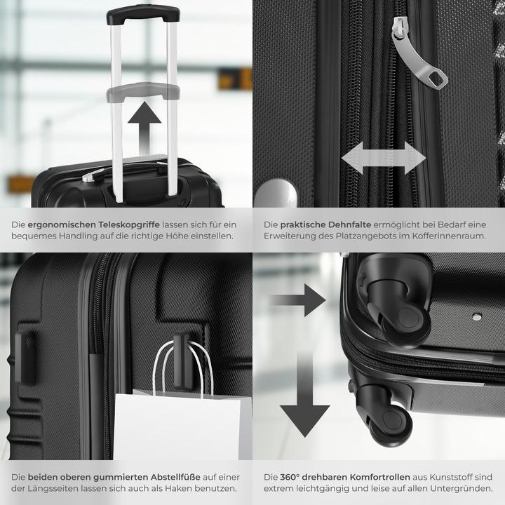 Actual product image tectake Hard case set (106 l)