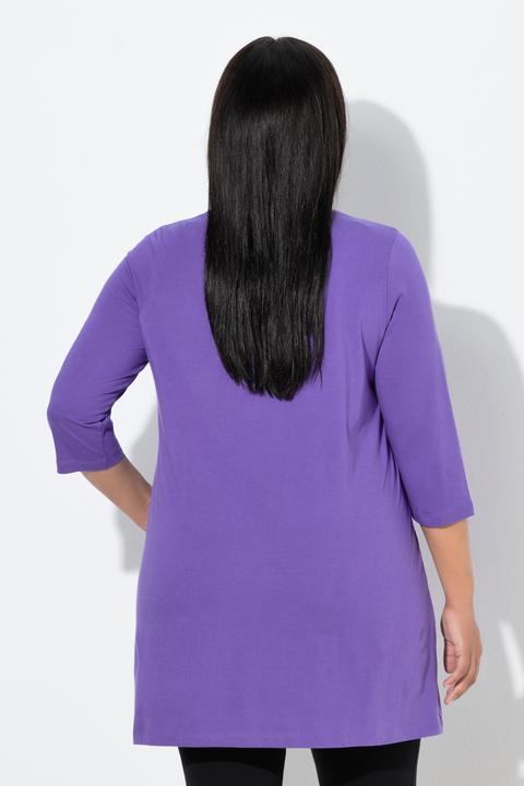 Produktbild Ulla Popken Longshirt, A-Linie, V-Ausschnitt, 3/4-Arm (42, 44)