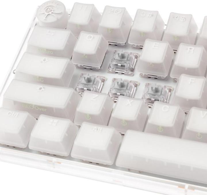 Actual product image Ducky One 3 Aura White SF Gaming Keyboard, RGB LED - MX-Speed-Silver (US) (US, Cable)