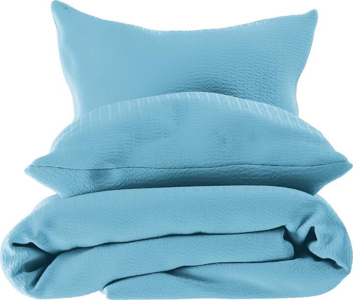 Produktbild Lotus Bettwaren Bettwäsche Satin Seersucker uni (Duvetbezug, 200 x 210 cm)