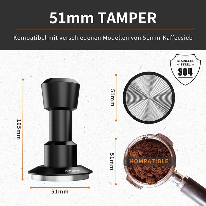 Immagine prodotto Vandroop Espresso Tamper mit 4-Feder-System