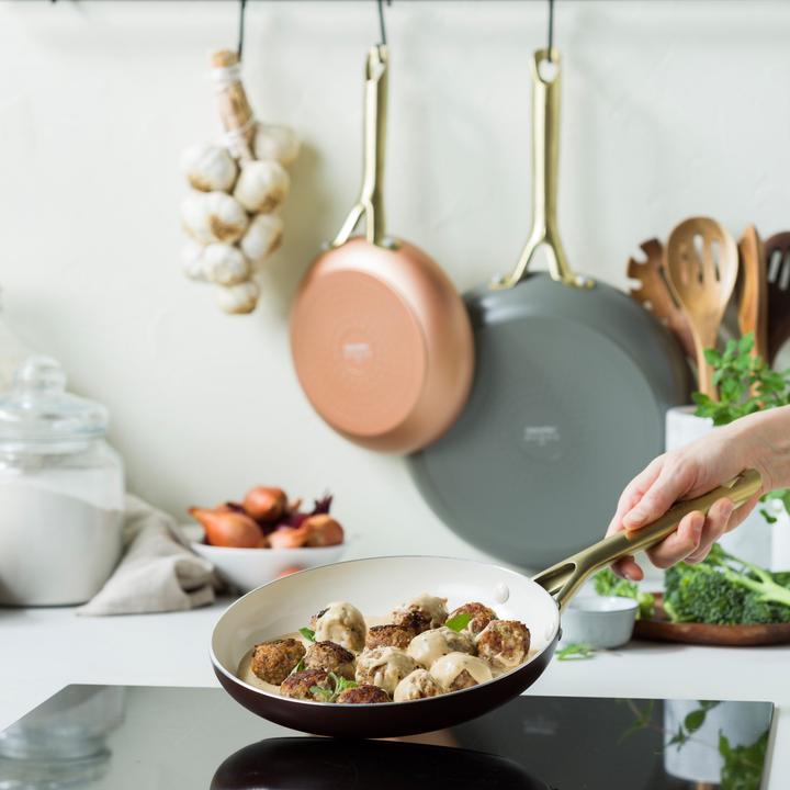 Actual product image Greenpan Shades 3-delige Pannenset met keramische antikleeflaag - TERRA 3-delig (CC009020001) (Aluminium)