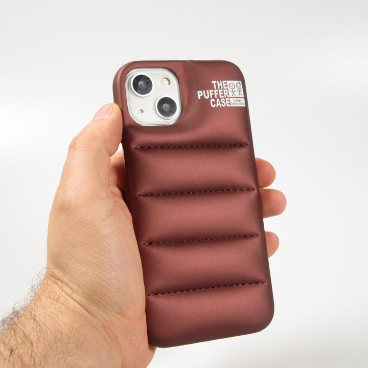 Produktbild PhoneLook Hülle 3D stylische Daunenjacke Design mit Ziernaht Braun (Apple iPhone 13 Pro)