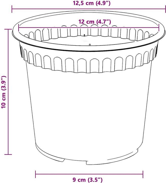 Produktbild vidaXL Modernes Pflanzgefäss (15 x 12 cm)