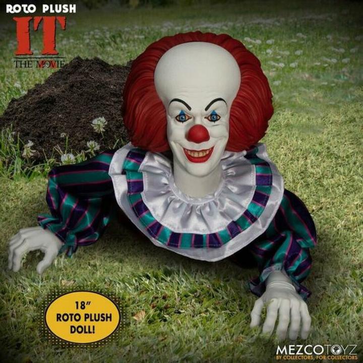 Image du produit Mezco Toys Stephen Kings It 1990 MDS Roto Plush Doll Pennywise 46 cm