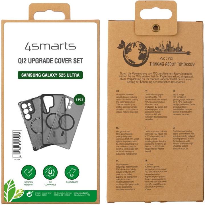 Actual product image 4smarts Qi2 Upgrade 3er Cover Set für Samsung Galaxy S25 Ultra (Samsung Galaxy S25 Ultra)