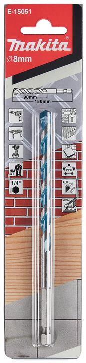 Immagine prodotto Makita Trapano multiplo 1/4" 8x150mm (8 millimetri)