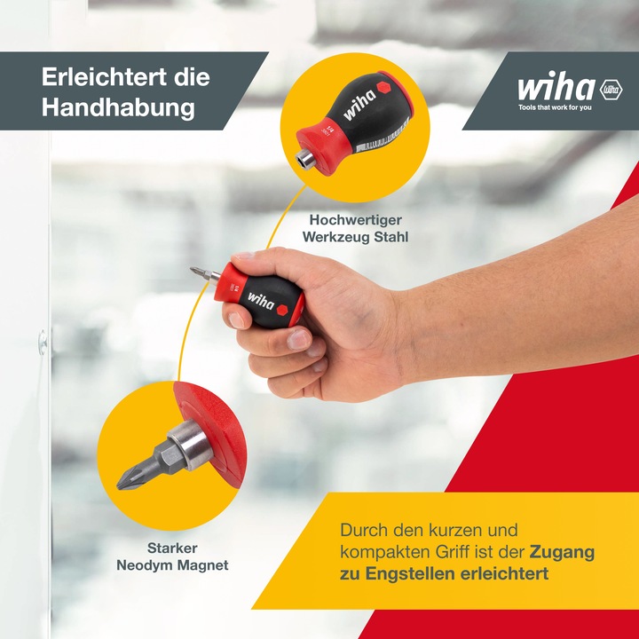 Actual product image Wiha Stubby (Cross recess)