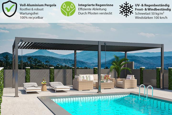 Actual product image Weide Deluxe Plus Pergola (400 cm, 800 cm)