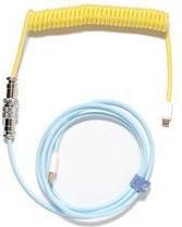 Produktbild Ducky Premicord Cotton Candy Spiralkabel, USB Typ C auf Typ A (1.80 m, USB 2.0)