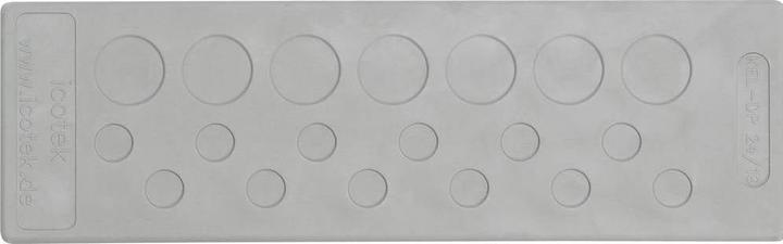 Icotek KEL-DP 24/50 Piastra passacavo Morsetto Ø (max.) 8,3 mm Elastomero