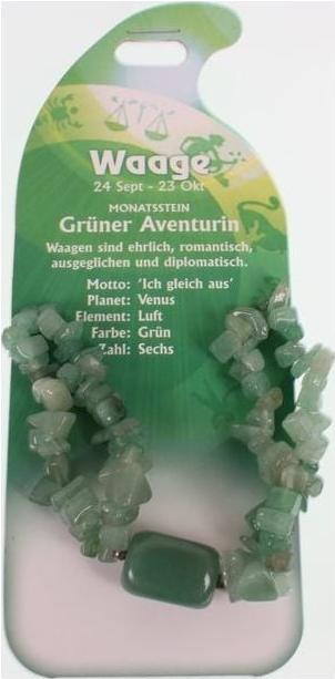 Produktbild Roost Armband Waage G243 Gr. Aventurin (Gr. Aventurin)