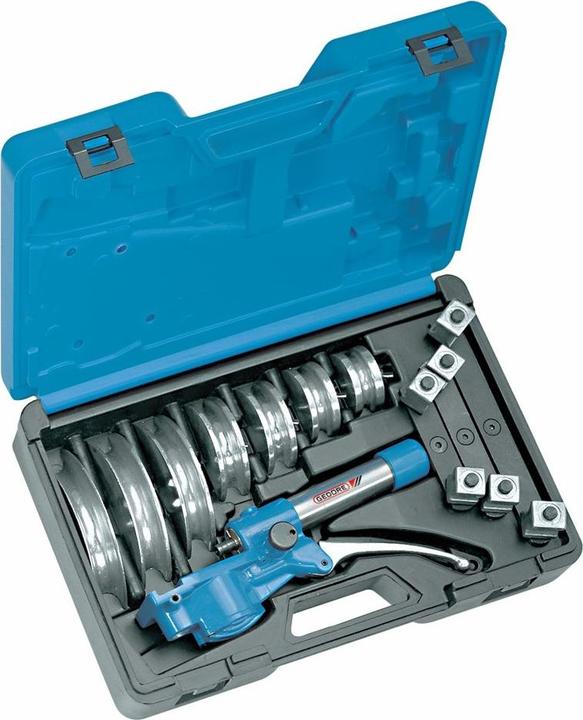 Actual product image Gedore 245610 Hand tube bender set, hydraulic, 8 pieces