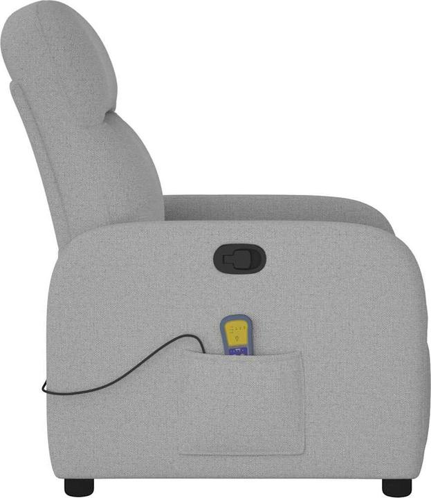 Actual product image VidaXL Massage chair cloud grey fabric