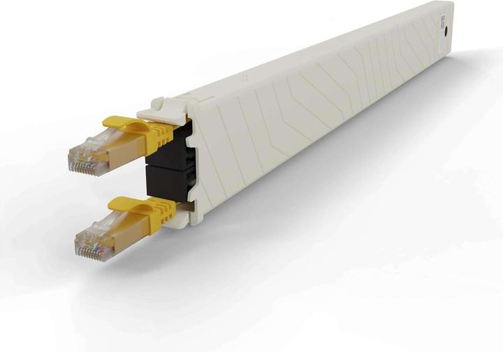 Produktbild PATCHBOX one / Cassette / 8RU / Cat 6A, UTP, 0.8 m, Gelb (CAT6a, 0.80 m)