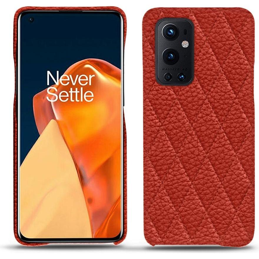 Noreve Lederschutzhülle (OnePlus 9 Pro), Smartphone Hülle, Orange